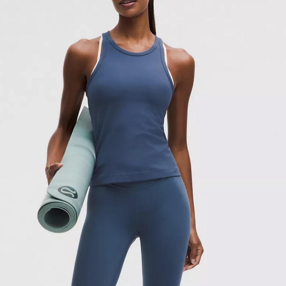 lululemon Align™ Waist-Length Racerback Tank Top, blue, size 6